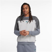 New Balance Fleece Sweatshirt Heren Grafiet