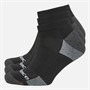 New Balance Three Pack Cushioned Ankle Socks Black