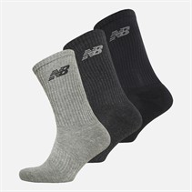 New Balance Three Pack Logo Crew Socks Multi