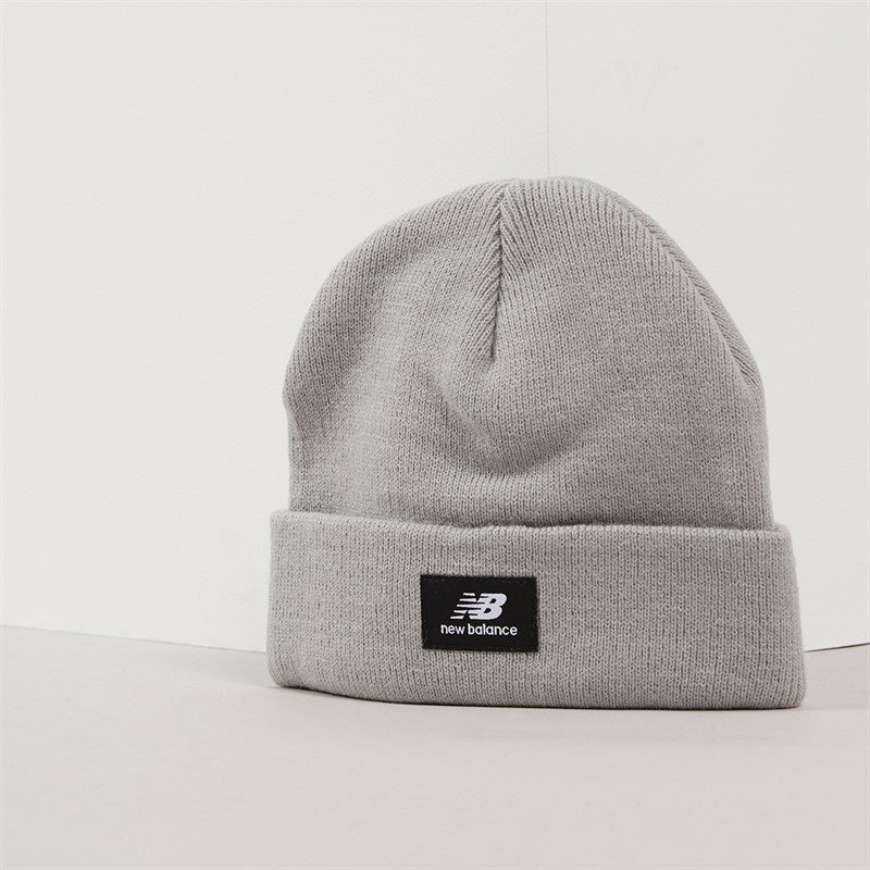 New Balance Kids NB Logo Knitted Beanie Slate
