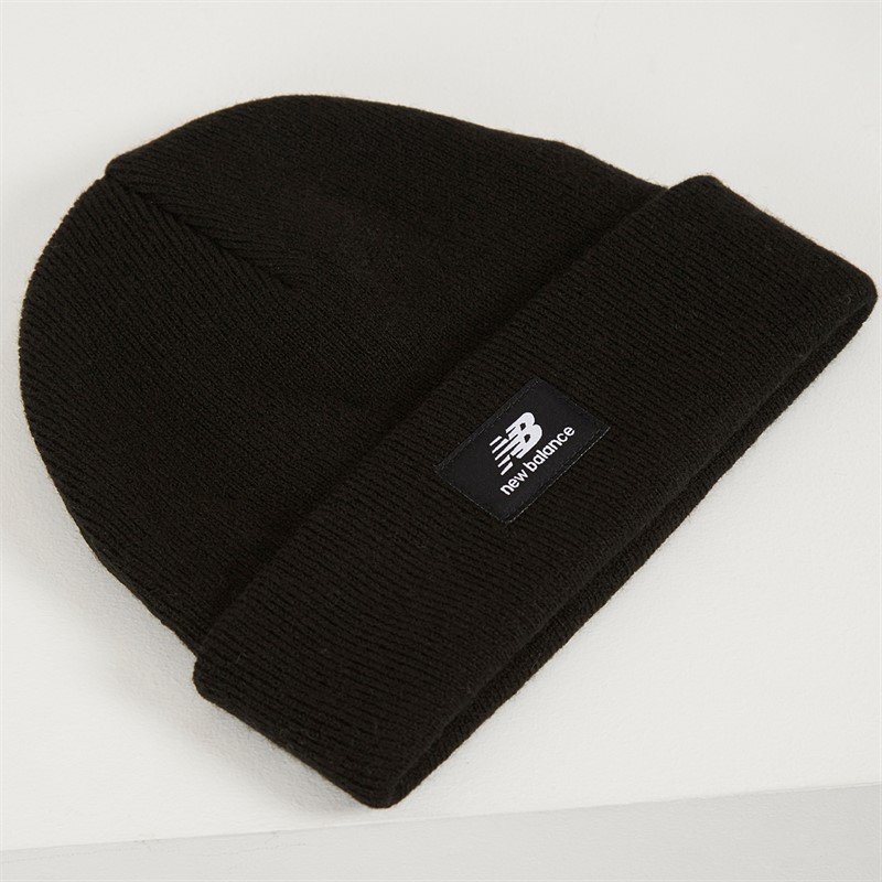 New Balance Kids NB Logo Knitted Beanie Black