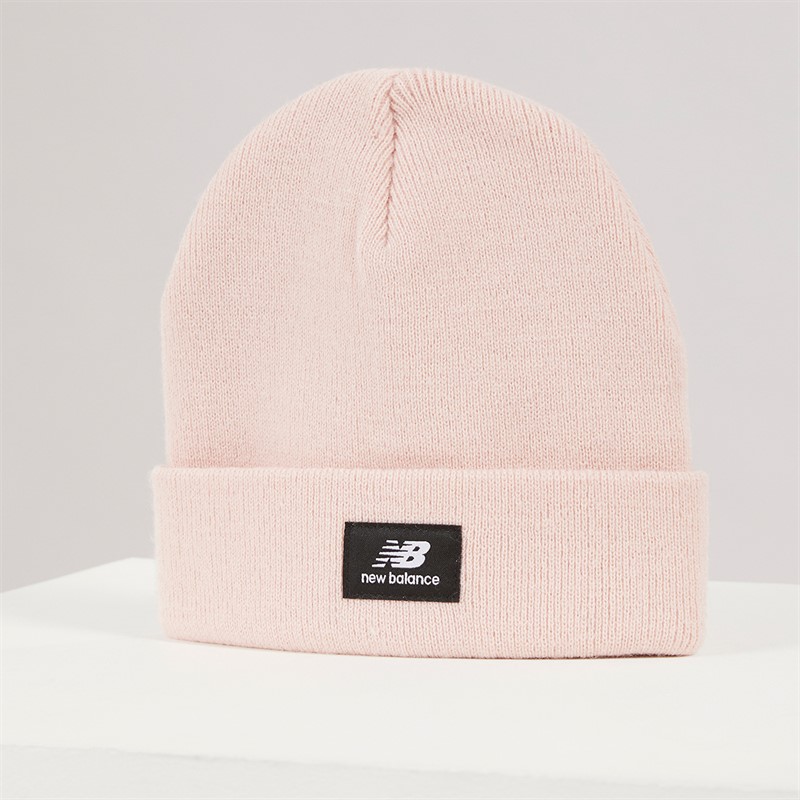 New Balance Kids NB Logo Knitted Beanie Orb Pink