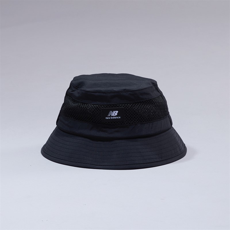 New Balance Logo Bucket Hat Black