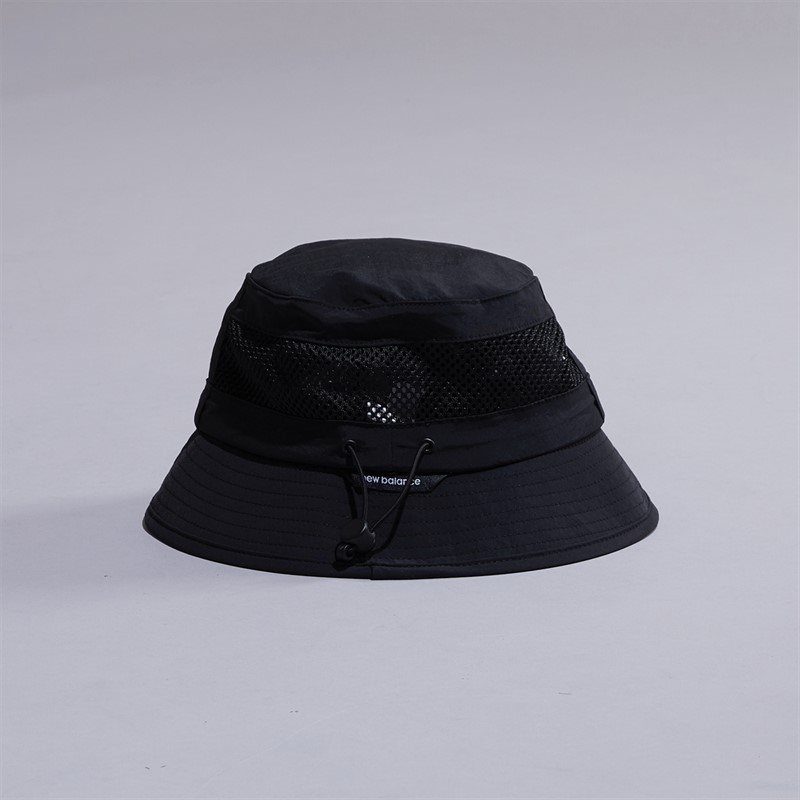 New Balance Logo Bucket Hat Black