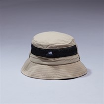 New Balance Logo Bucket Hat MND Grey
