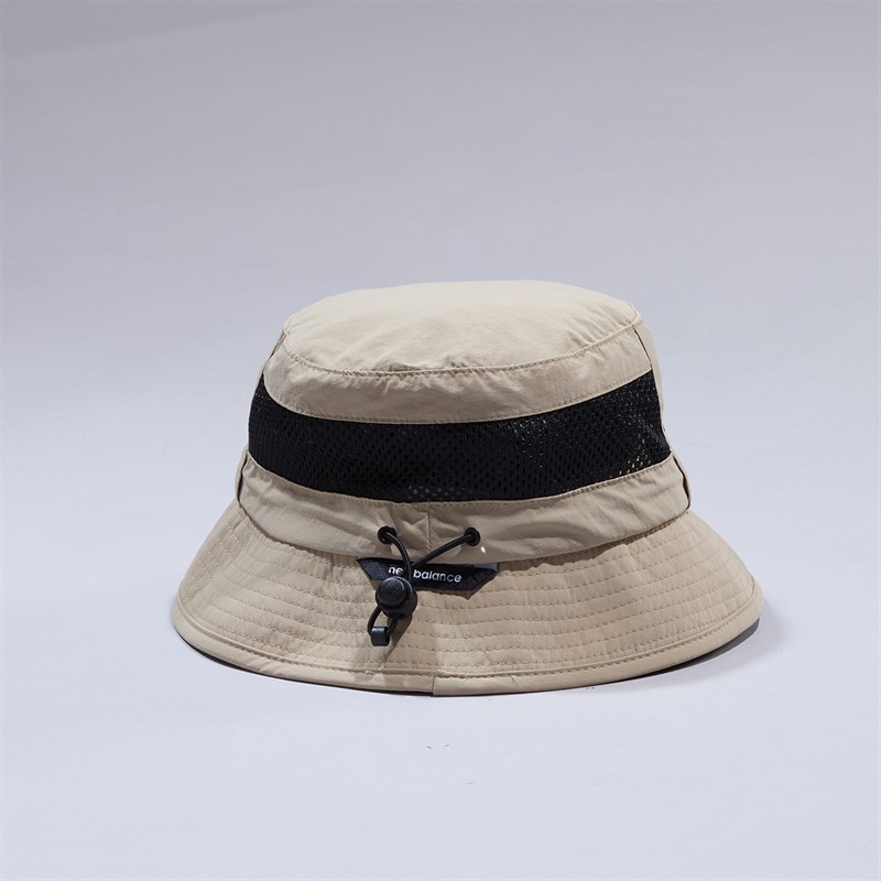 New Balance Logo Bucket Hat MND Grey