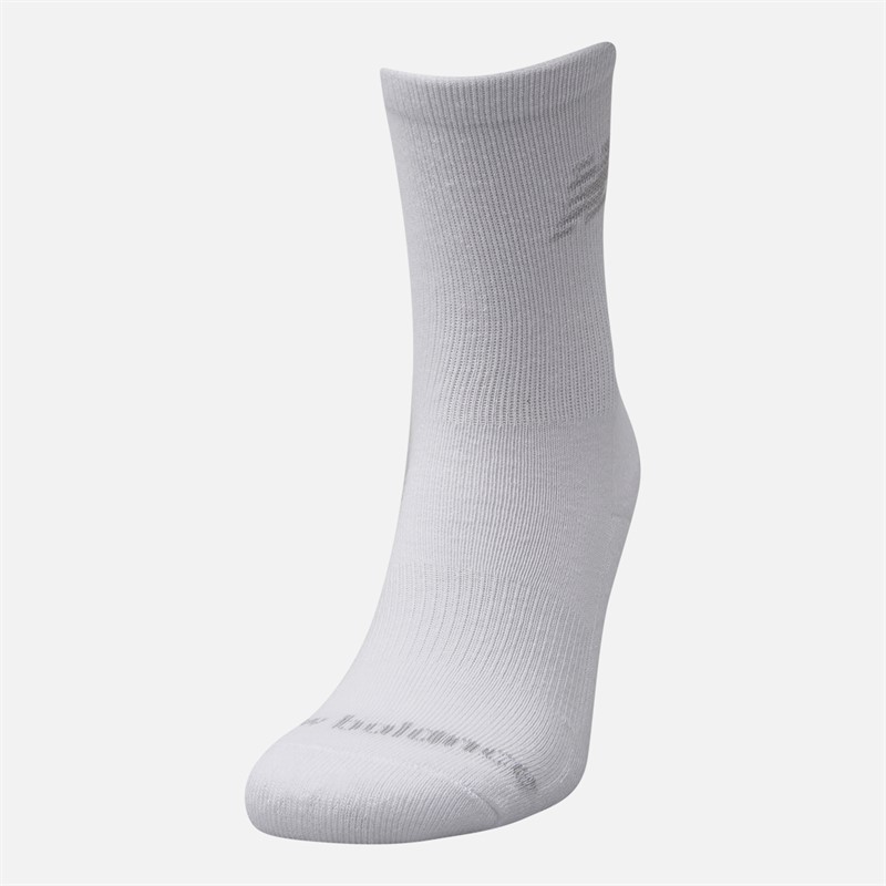 New Balance Boys Junior Ten Pack Cushioned Crew Socks White