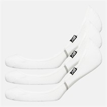 New Balance Three Pack Trainer Liner Socks White