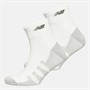 New Balance Performance Cushioned Two Pack Quarter Socks White