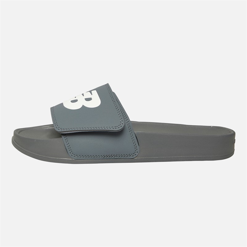 New Balance Mens 200 Adjustable Slides Grey