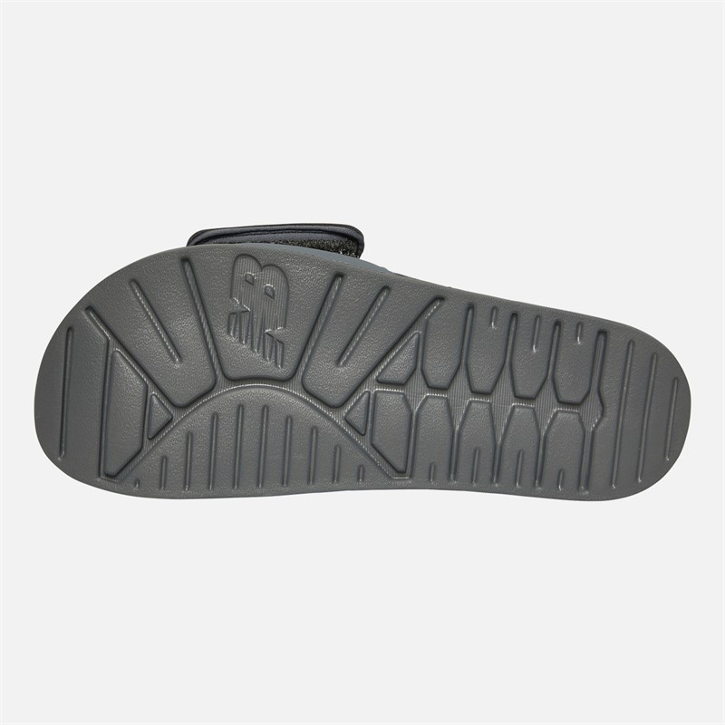 New Balance Mens 200 Adjustable Slides Grey
