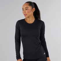 New Balance Womens Core NB Dry Long Sleeve Top Black