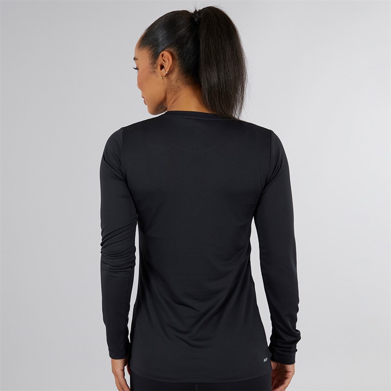 New Balance Womens Core NB Dry Long Sleeve Top Black