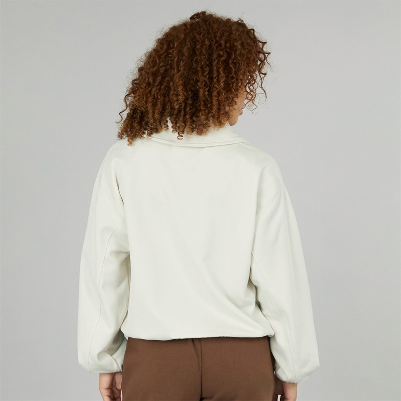 New Balance Womens Performance NB Dry Full Zip Fleece Jacket Linen