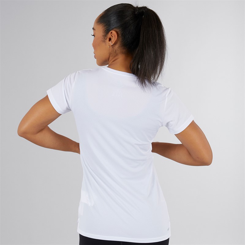 New Balance Womens Core NB Dry Top White