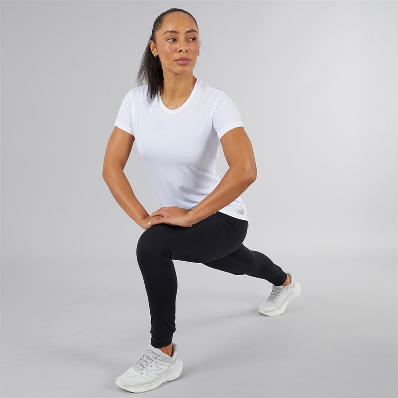 New Balance Womens Core NB Dry Top White