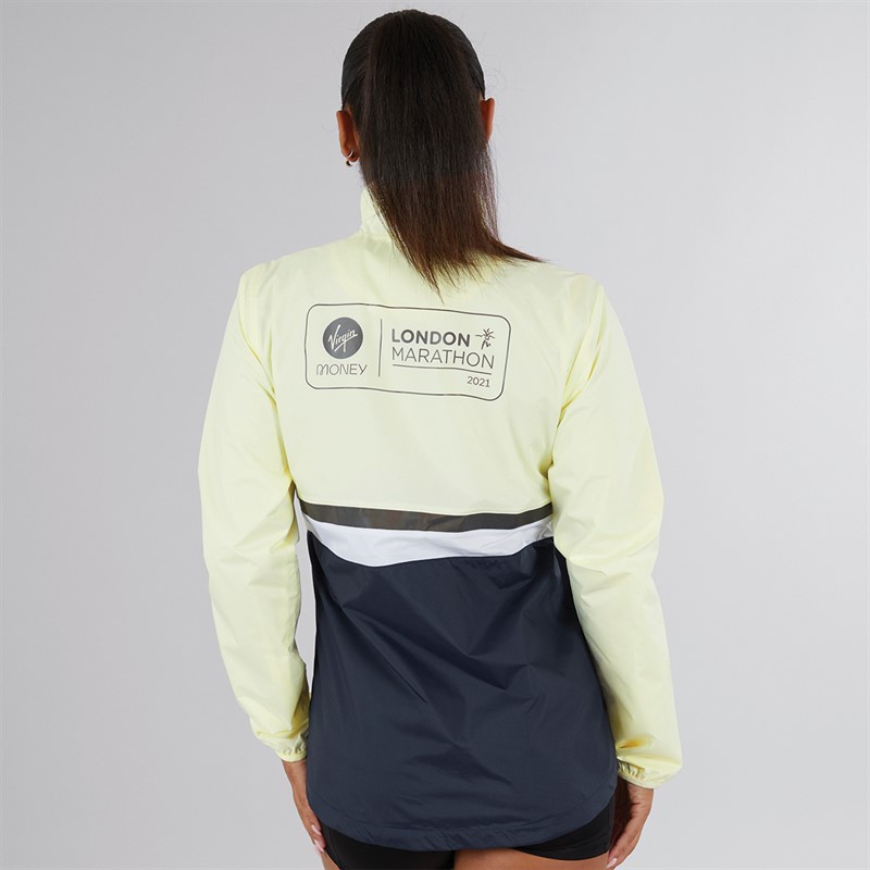 New Balance Womens London Marathon Running Jacket Clear Yellow