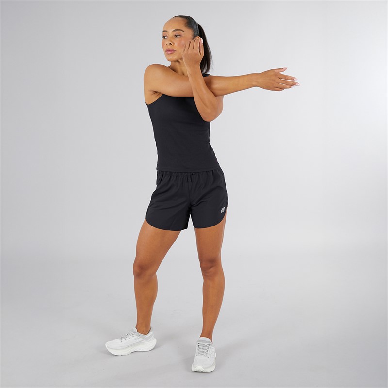 New Balance Womens Core NB Dry 5 Inch Shorts Black