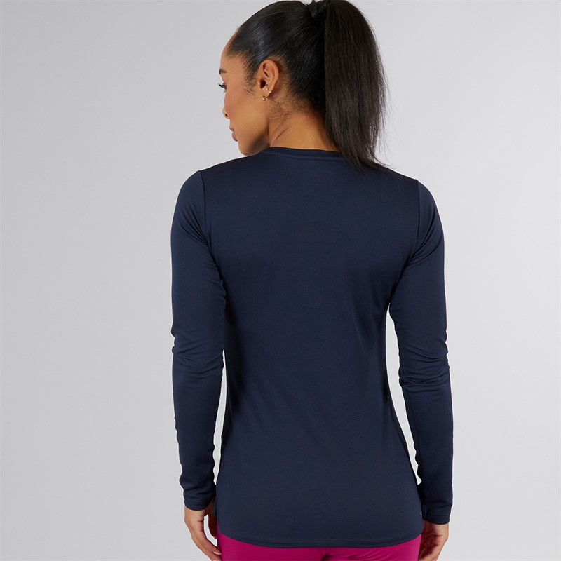 New Balance Womens Core NB Dry Long Sleeve Top Eclipse Navy