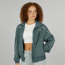 New Balance Womens Linear Heritage Woven Jacket Graphite