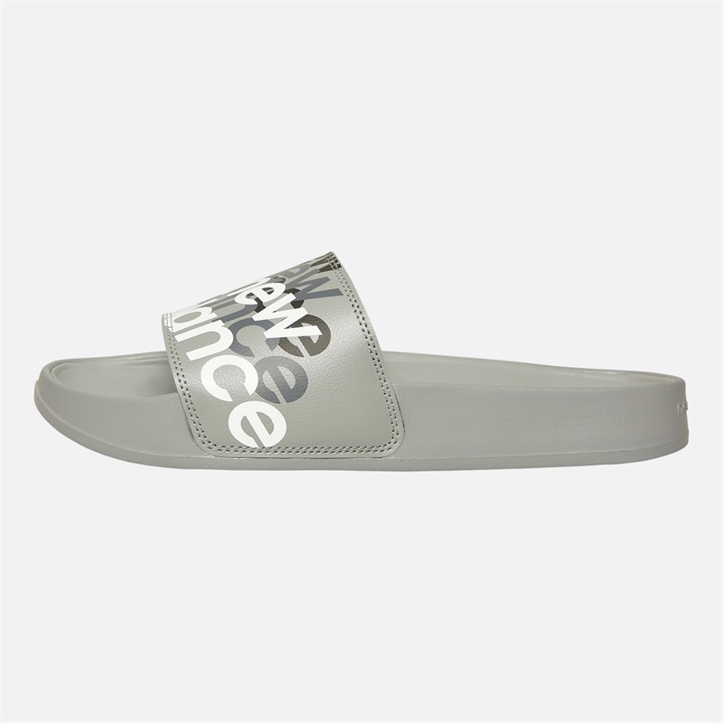 New Balance Mens 200 Graphic Slides Grey