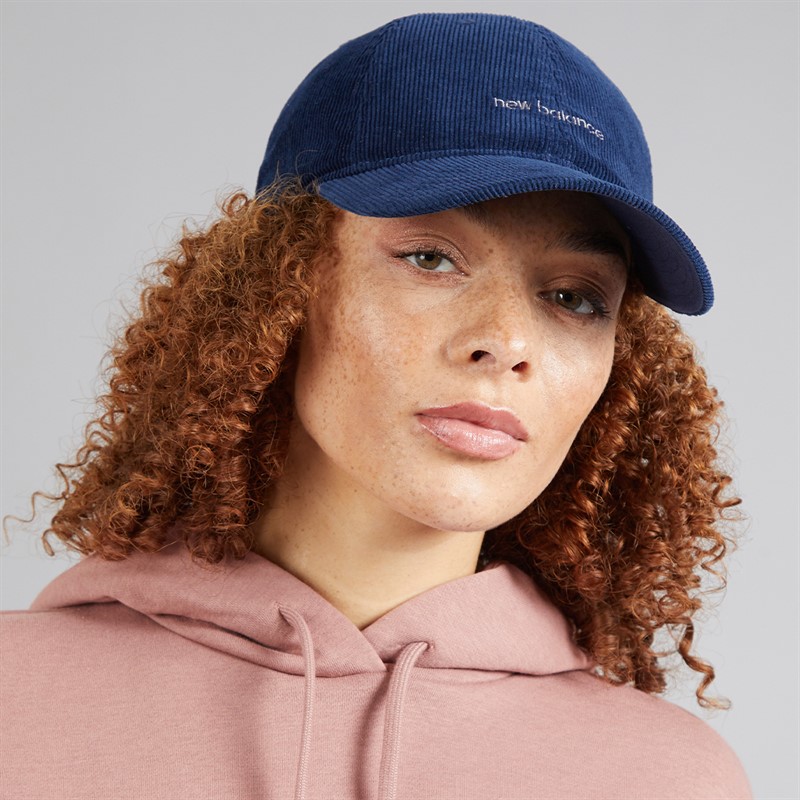 New Balance Washed Corduroy Panel Cap Navy
