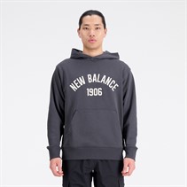 New Balance Heren Essentials Varsity Fleece Hoodie Blacktop