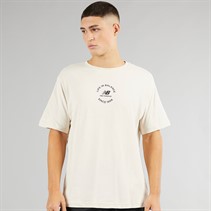 New Balance Heren Leven In Balans Oversized T-Shirt Moonbeam