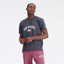 New Balance Heren Essentials Varsity T-Shirt Blacktop
