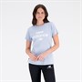 New Balance Damen Essentials Logo T Shirt Hell Arktis Grau