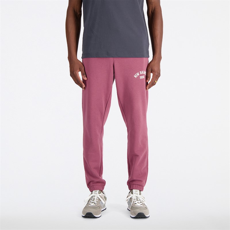 New Balance Pantalon de Survêtement molletonné Varsity Essentials Homme - Bordeaux délavé - Taille M