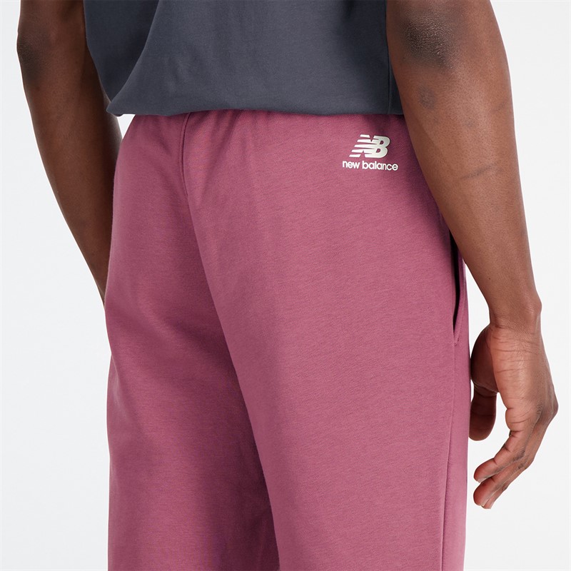 New Balance Herren Essentials Varsity Fleece Sweat Hose Gewaschenes Burgund