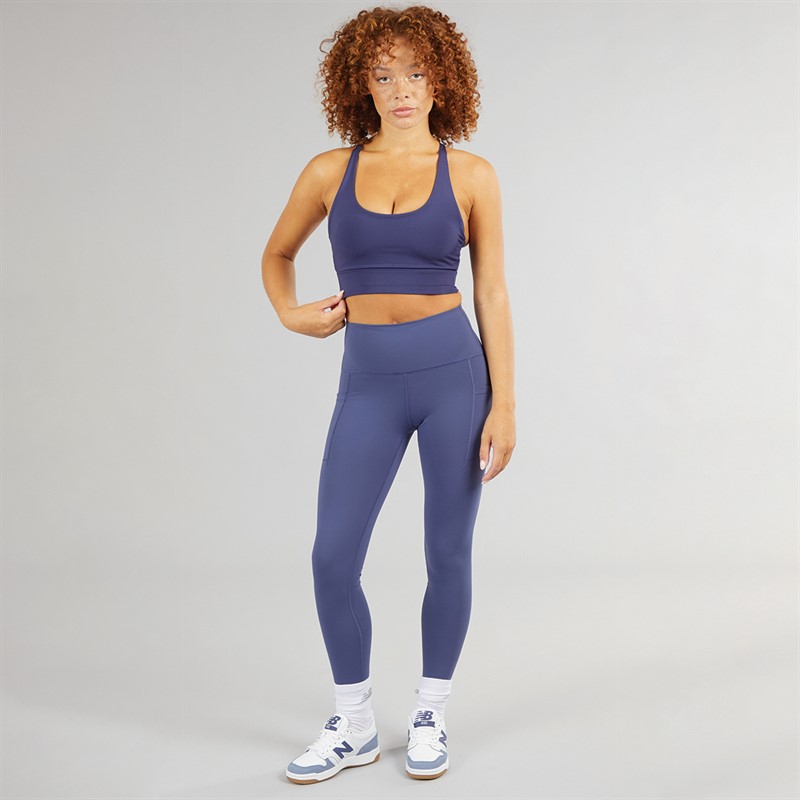 New Balance Damen schicke NB Dry Tasche hohe Taille enge Leggings Traum Zustand