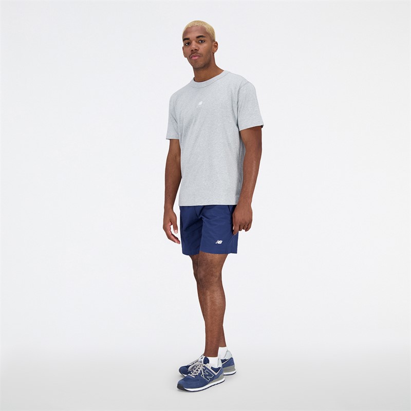 New Balance Herren Sport Essentials Premium Baumwoll T-Shirt Athletisch Grau