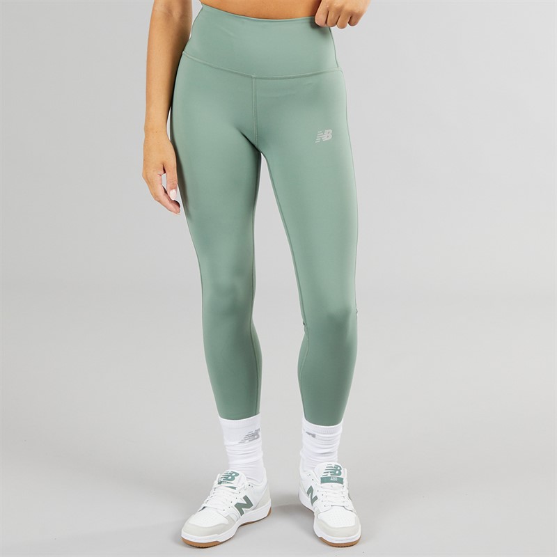 New Balance Womens Sleek NB Dry High Waisted Tight Leggings Dark Juniper - Size XXL