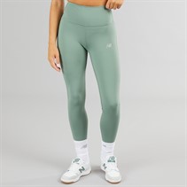 New Balance Dame Sleek NB Dry Højtaljede Tætsiddende Leggings Mørk Enebær