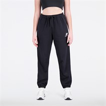 New Balance Dames Essentials Gestapeld Logo Sweat Broek Zwart