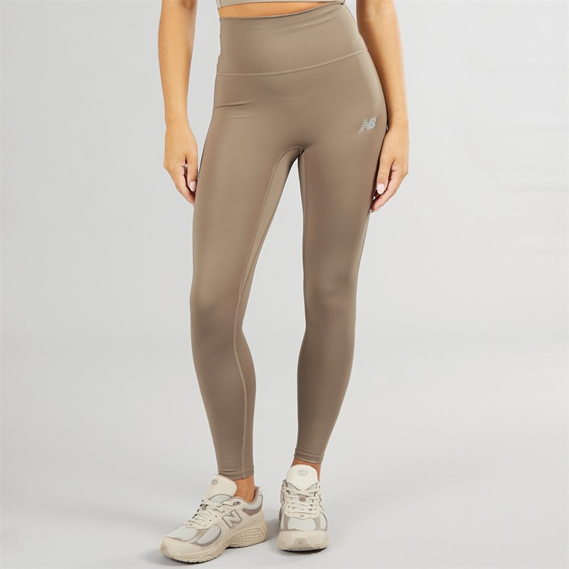 New Balance Damen Script NB Dry Tights Leggings Dockside