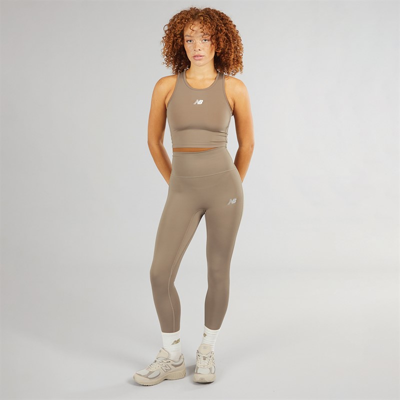 New Balance Damen Script NB Dry Tights Leggings Dockside