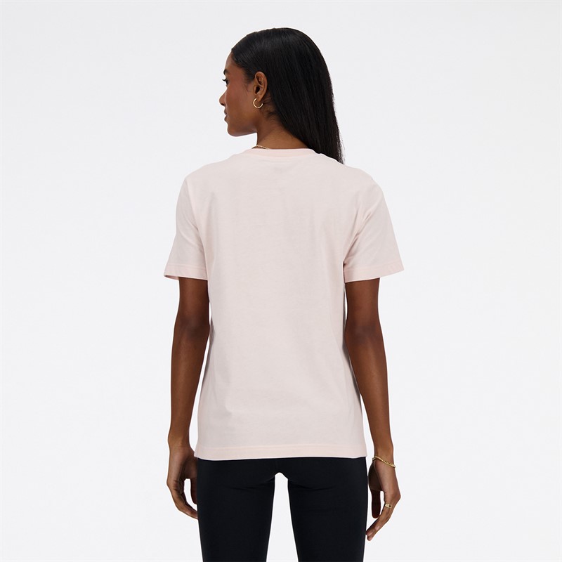 New Balance Damen Sport Essentials T Shirt Quarz Rosa