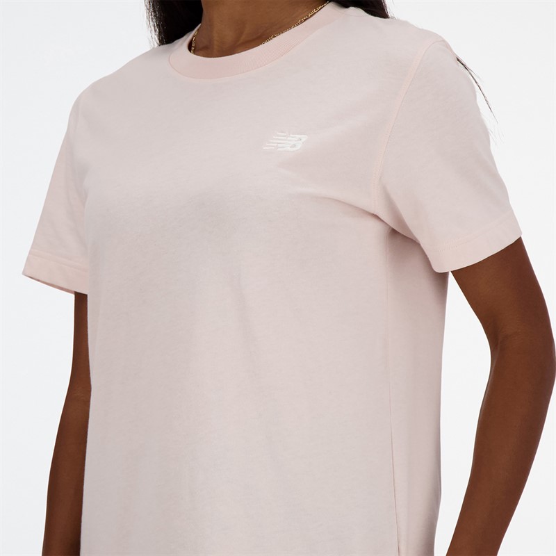 New Balance Damen Sport Essentials T Shirt Quarz Rosa