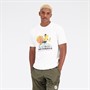 New Balance Herren Basketball Grafik T Shirt Weiß