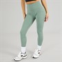 New Balance Damen Elegante NBDry Tasche Hohe Taille Enge Leggings Dunkler Wacholder