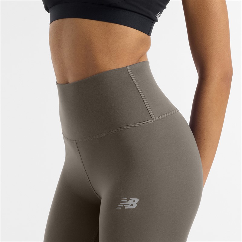 New Balance Damen Harmony NB Dry Leggings mit hohem Bund Dockside