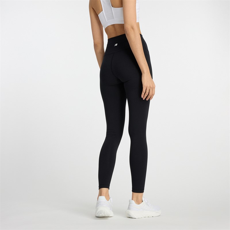 New Balance Damen Hohe Taille Enge Leggings Schwarz