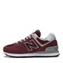 New Balance Damen 574 Core Turnschuhe Burgund