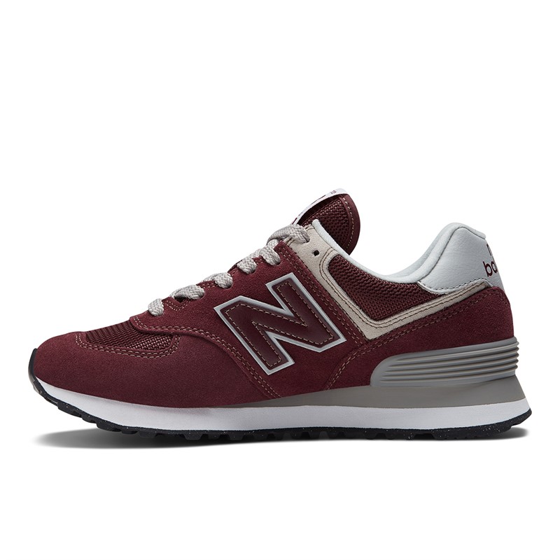 New Balance Damen 574 Core Turnschuhe Burgund