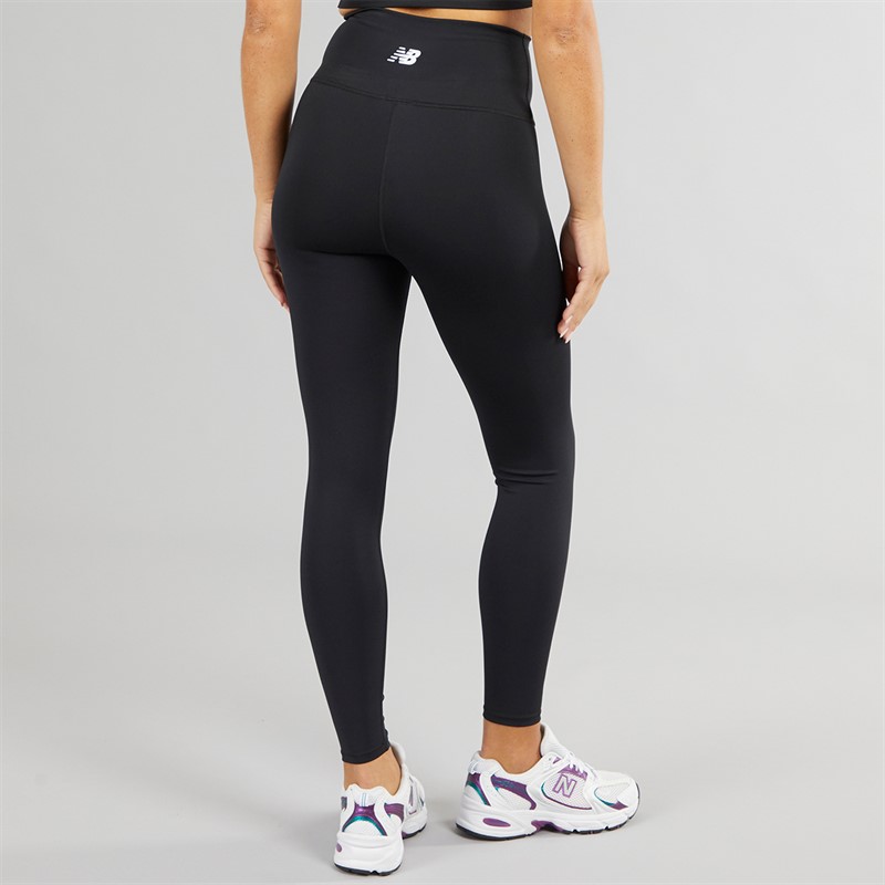 New Balance Womens Script Tight Leggings Black