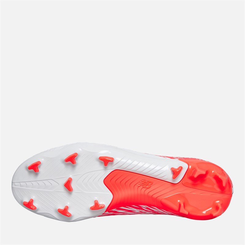 New Balance Junior Furon Team V8 FG Firm Ground Football Boots White