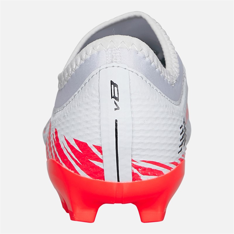 New Balance Junior Furon Team V8 FG Firm Ground Football Boots White